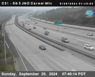 SB 5 at Carmel Mountain Rd.