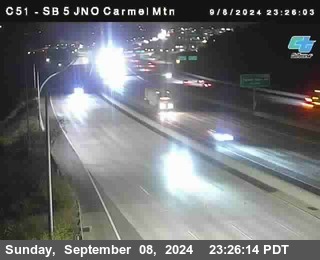 SB 5 at Carmel Mountain Rd.