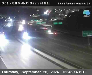 SB 5 at Carmel Mountain Rd.