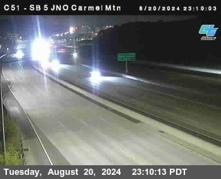 SB 5 at Carmel Mountain Rd.