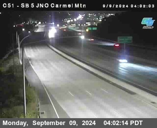 SB 5 at Carmel Mountain Rd.