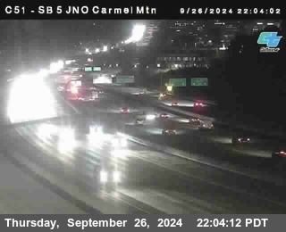 SB 5 at Carmel Mountain Rd.