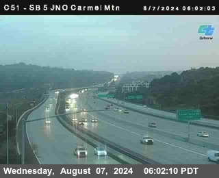 SB 5 at Carmel Mountain Rd.