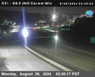 SB 5 at Carmel Mountain Rd.