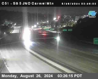 SB 5 at Carmel Mountain Rd.