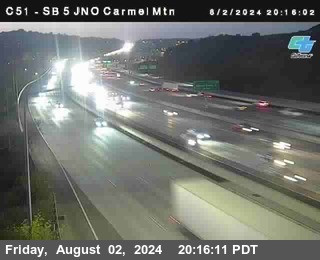 SB 5 at Carmel Mountain Rd.