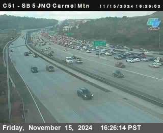 SB 5 at Carmel Mountain Rd.