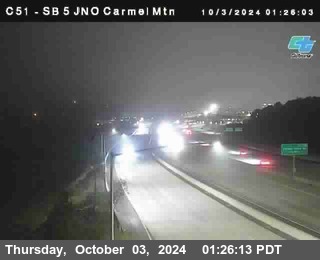 SB 5 at Carmel Mountain Rd.