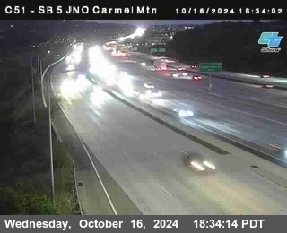 SB 5 at Carmel Mountain Rd.