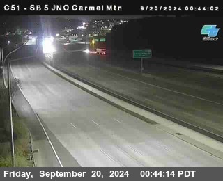 SB 5 at Carmel Mountain Rd.