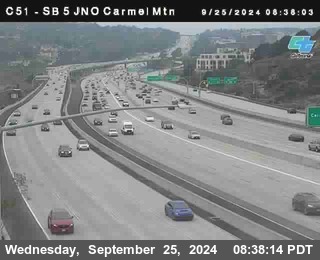 SB 5 at Carmel Mountain Rd.