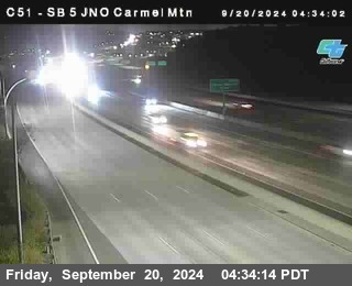 SB 5 at Carmel Mountain Rd.