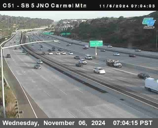 SB 5 at Carmel Mountain Rd.