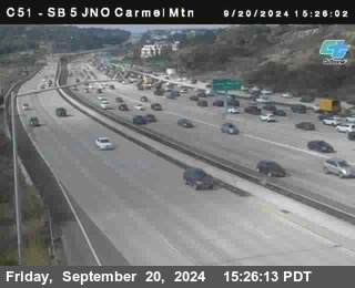 SB 5 at Carmel Mountain Rd.