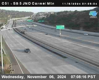 SB 5 at Carmel Mountain Rd.