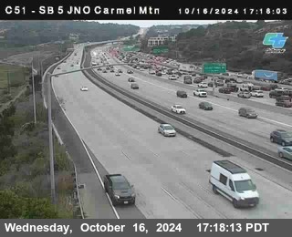 SB 5 at Carmel Mountain Rd.