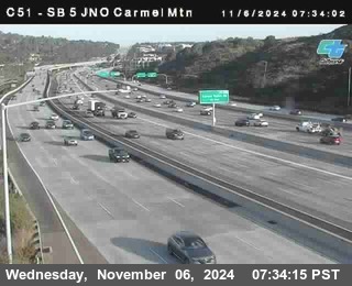 SB 5 at Carmel Mountain Rd.