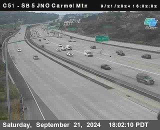 SB 5 at Carmel Mountain Rd.