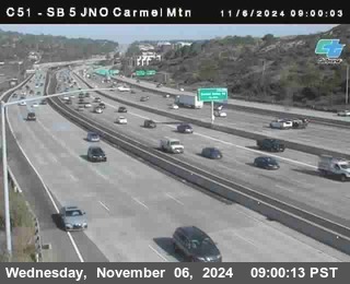 SB 5 at Carmel Mountain Rd.