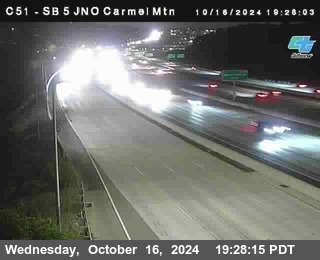 SB 5 at Carmel Mountain Rd.