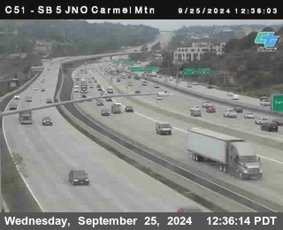 SB 5 at Carmel Mountain Rd.