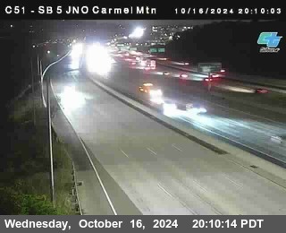 SB 5 at Carmel Mountain Rd.