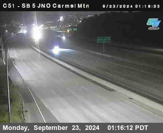 SB 5 at Carmel Mountain Rd.