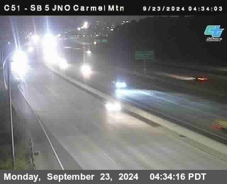 SB 5 at Carmel Mountain Rd.