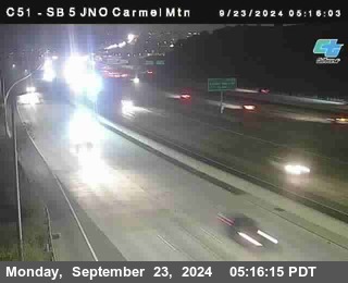 SB 5 at Carmel Mountain Rd.