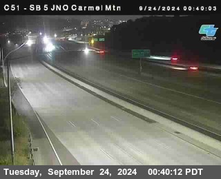 SB 5 at Carmel Mountain Rd.