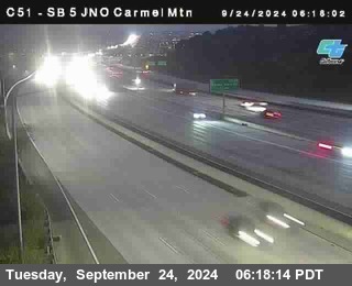 SB 5 at Carmel Mountain Rd.