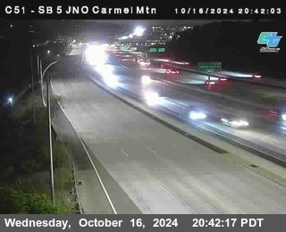 SB 5 at Carmel Mountain Rd.