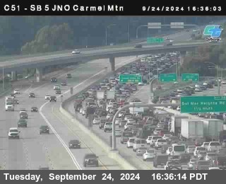 SB 5 at Carmel Mountain Rd.