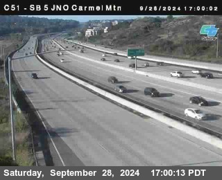 SB 5 at Carmel Mountain Rd.