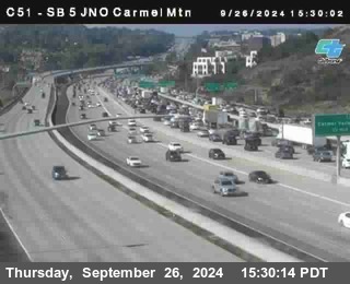 SB 5 at Carmel Mountain Rd.