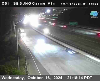 SB 5 at Carmel Mountain Rd.