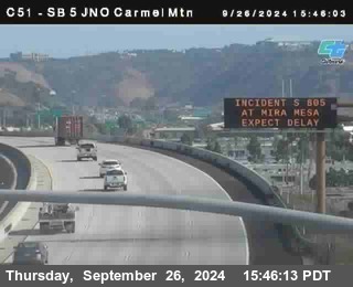 SB 5 at Carmel Mountain Rd.