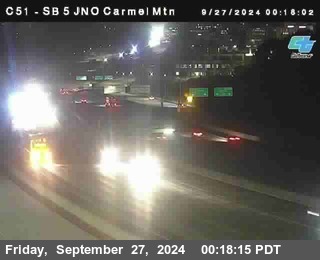 SB 5 at Carmel Mountain Rd.