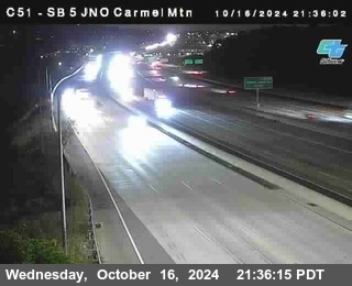 SB 5 at Carmel Mountain Rd.