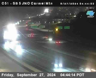 SB 5 at Carmel Mountain Rd.