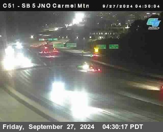 SB 5 at Carmel Mountain Rd.