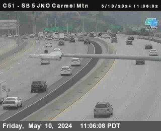 Timelapse image near (C 051) I-5 : Carmel Mountain Road_T, San Diego 0 minutes ago