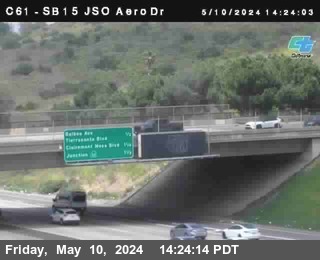 Timelapse image near (C 061) I-15 : Just South Of Aero Drive, San Diego 0 minutes ago