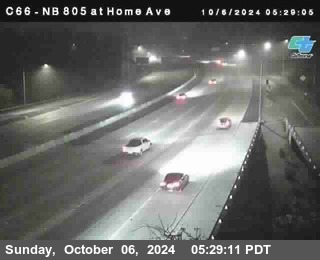 NB 805 at Home Ave (On Ramp)