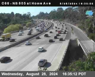 NB 805 at Home Ave (On Ramp)