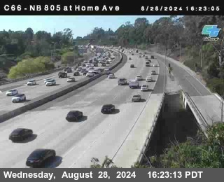 NB 805 at Home Ave (On Ramp)