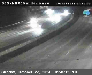 NB 805 at Home Ave (On Ramp)