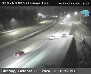 NB 805 at Home Ave (On Ramp)