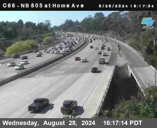 NB 805 at Home Ave (On Ramp)