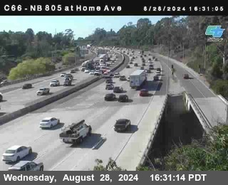 NB 805 at Home Ave (On Ramp)